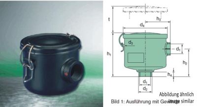 Vacuum filter housing sheet metal